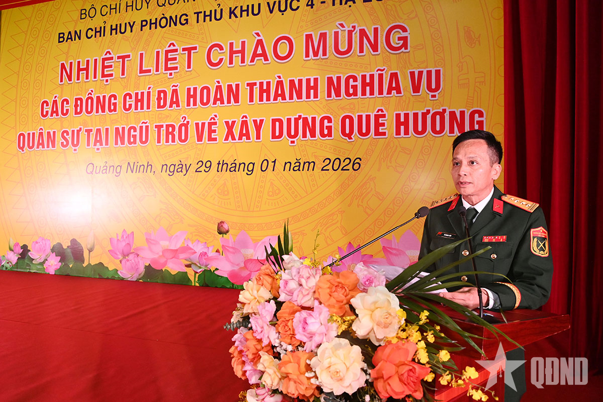 Ban Chỉ huy phòng thủ khu vực 4 - Hạ Long (Bộ CHQS tỉnh Quảng Ninh): Đón nhận quân nhân hoàn thành nghĩa vụ quân sự